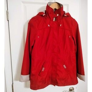 White Stag Red Hooded Jacket Coat